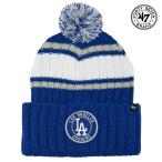 47brand ニット帽 '47 カフニット ポンポン ニット  ロサンゼルス・ドジャース Plateau メンズ レディース リブ編み リブニット ロイヤルブルー 14858284