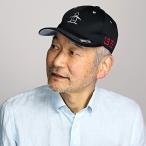 Munsingwear ポリエステルニット キャップ マンシングウエア メッシュキャップ 薄手 メンズ レディース 帽子 野球帽 サイズ調節 黒 ブラック