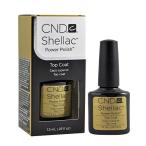 ネイル用品 CND SHELLAC パワーポリッシュ シーエヌディー シェラック UVトップコート 7.3ml Power topcoat トップコート UV専用 サンディング不要 新品