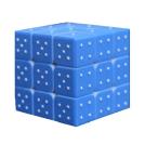 点数字 IQキューブ 3×3 パズル立体キューブ IQキューブ 指の間隔を鍛える Cube 点字 おもちゃ 知育玩具 頭の運動 新品 送料無料