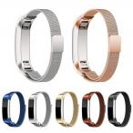 【互換品】 送料無料 新品 Fitbit Alta 共用 Alta HR 交換用バンド ミラネーゼループ マグネット式 フィットビット アルタ Milanese Loop Replacement Band 百