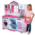 送料無料　新品 ロールプレイング　キッチンセット 大サイズ　女の子　子供　台所　おもちゃ　玩具　木製　ピンク　遊び場　おままごと　料理