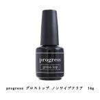 プログレス progress gloss top グロストップ ノンワイプ トップジェル ふき取り不要 トップコートジェル 14g ジェルネイル トップコート 新品 送料無料