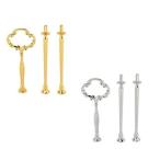 ケーキカップ用支柱 3段プレート用スタンド 【プレート無し 支柱のみ】 花柄 カラー選択可能 お洒落 インテリア 【送料無料】 新品