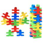 Yahoo! Yahoo!ショッピング(ヤフー ショッピング)ブロック ヒューマン バランス カラフル 16個の人型のおもちゃ 積み木 木製 パズル 知育玩具 キッズトイ おもちゃ バランス 16Pcs 【送料無料】 新品