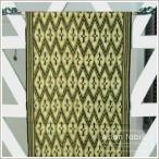 アジアン雑貨 ダイヤ型の模様が入った手織りのイカット 204x45 アジア工房 10260