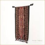 アジアン雑貨 鮮やかな彩色が目をひく手織りのイカット 204x45 アジア工房 10261