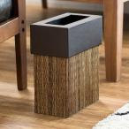 ゴミ箱 ごみ箱 おしゃれ アジアン パームリディー製 フェイクレザー 長方形 カバー付き ダストボックス かご バスケット リゾート アジア工房 11770