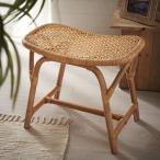 スツール ラタン 籐 天然素材 チェア 椅子 長方形 座面高 42cm ナチュラル ベージュ オットマン インテリア 軽量 おしゃれ 北欧 リゾート 雑貨 西海岸 14034