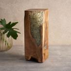 ガラス オブジェ 木製 置物 飾り お