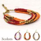 Yahoo! Yahoo!ショッピング(ヤフー ショッピング)カラフルビーズの6連ブレスレット 3色展開 アジア工房 b-1169