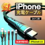 iPhone 充電ケーブル type-c 充電器 lightning 1m 2本セット 急速充電 アイホン ライトニング スマホ USBケーブル