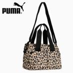 プーマ レディース ヒョウ柄 ショルダーバッグ PUMA マルチ ポケット AOP スモール ショッパー レオパード 総柄 サブバック 2025春夏新作 091705