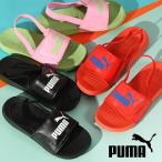 ショッピングキッズ サンダル 送料無料 プーマ キッズ サンダル PUMA ジュニア 子供 男の子 女の子 ポップキャット20 バックストラップ AC PS ビーチサンダル ベルクロ 2024春夏新色 380555