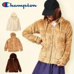 フリース ジャケット チャンピオン Champion ZIP WOODED JACKET レディース もこもこ モコモコ ボア フルジップ パーカー CW-L604