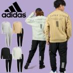 アディダス メンズ レディース スウェット 上下セット adidas M WORD クルースウェット トレーナー ロングパンツ 裏起毛 ジャージ 2022秋新作 E3946 SU001