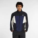 2026春夏新作 ニューバランス ナイロンジャケット 吸湿速乾 New Balance メンズ ウーブン トラックジャケット ブラック mj61h33o