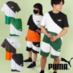 31%off プーマ メンズ レディース 半袖 Tシャツ ハーフパンツ 上下セット PUMA POWER キャット Tシャツ スウェットショーツ 675736 675755