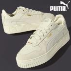 ショッピングPUMA プーマ レディース 厚底 スニーカー ヒール高3cm PUMA キャリーナ ストリート SD ローカット シューズ 靴 ホワイト 白 2024春夏新作 395093