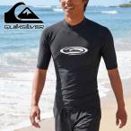 35%off кошка pohs отправка! бесплатная доставка Rush Guard мужской Quick Silver QUIKSILVER короткий рукав TWISTED SR Logo купальный костюм UV cut бассейн QLY251004