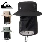 ネコポス発送! 送料無料 サーフハット メンズ クイックシルバー QUIKSILVER UV FACE MASK HAT フェイスマスク 紐付き帽子 ハット 帽子 2025春夏新作 10%off