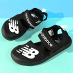 ニューバランス つま先保護 キッズサンダル 水陸両用 new balance ベルクロ スポーツサンダル シューズ 靴 黒 SYFCRSA1M