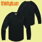  футболка с длинным рукавом ThirtyTwo 32sa- чай two мужской RIDELITE MERINO L/S SHIRT long T t-shirtsmelino черный чёрный внутренний сноуборд 25%off