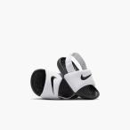 ナイキ スポーツサンダル キッズ NIKE カワ スライド TD サンダル シャワーサンダル ジュニア 子供 幼児 ホワイト/ブラック BV1094 100 2025夏新作