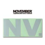 yu. пачка соответствует возможность! стикер NOVEMBERno Ben балка сноуборд CUTTING NV LOGO 105×235mm разрезной Logo сноуборд 