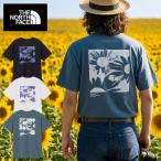  кошка pohs отправка! North Face цветочный принт короткий рукав футболка мужской UV. пот скорость .THE NORTH FACE цветок box Logo чай задний принт NT32685 2026 весна лето новый продукт 