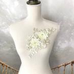  узор гонки цельный цветок цветок гонки выше like Stone имеется слоновая кость белый Gold ламе ввод детали узор гонки 3D костюм материал костюм жезл 