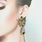 Yahoo! Yahoo!ショッピング(ヤフー ショッピング)ピアス ラインストーンピアス 衣装 蝶々 イヤリング アクセサリー 社交ダンス ベリーダンス レディース ジュエリー ブライダル パーティー 大ぶり バタフライ