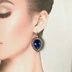 Yahoo! Yahoo!ショッピング(ヤフー ショッピング)ピアス ラインストーンピアス フックピアス ブルー シルバー イヤリング ラインストーンイヤリング アクセサリー ベリーダンス レディース ジュエリー