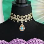 Yahoo! Yahoo!ショッピング(ヤフー ショッピング)チョーカー レース レディース ゴールド ネックレス 衣装 金色 アクセサリー イベント ブライダル ウェディング レースチョーカー