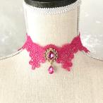 Yahoo! Yahoo!ショッピング(ヤフー ショッピング)チョーカー レース レディース フラワーチョーカー レースチョーカー 衣装 アクセサリー 舞台衣装 ステージ衣装 ダンス衣装 社交ダンス フィギア衣装 ピンク