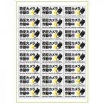 ヒサゴ はがせる!ピタロングステッカー 防犯カメラ作動中 A4 24面 KLS121