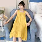 マタニティ パジャマ ワンピース ホームウェア 授乳服 妊婦服 妊婦 トレンド 韓国風カジュアルゆったり産前産後ウェア 出産祝い 部屋着 寝巻き