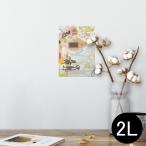 ポスター ウォールステッカー シール式 127×178mm 2L 写真 壁 インテリア おしゃれ wall sticker poster 童話モチーフ　イラスト 009098
