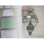  редкий 19 век витражное стекло освещение 50cm античный подвесной светильник освещение 