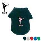 バレリーナ3ドッグTシャツ犬服名入れネームタグドッグウエアダンスバレエクラ...