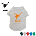 ダンサー2名入れドッグTシャツ犬服名入れネームタグドッグウエアペットウェア...