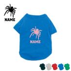 クモシルエットドッグTシャツ犬服名入れ超ネームタグドッグウエア