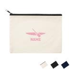 カヌー2  名入れフラットポーチ ポーチ 名入れ ギフト 実用性 収納 お名前入り ポーチ 小物収納  カリブ海 カヤック カノア カノ ワカ ヴァカ