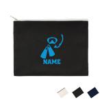 ダイバー 名入れフラットポーチ ポーチ 名入れ ギフト 実用性 収納 お名前入り ポーチ 小物収納 水 潜水 潜る 救助