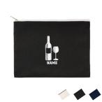 ワイン 名入れフラットポーチ ポーチ 名入れ ギフト 実用性 収納 たくさん入る 小物入れ 雑貨入れ 文房具入れ 貴重品入れ  wine 赤ワイン 白ワイン