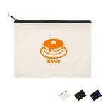 ホットケーキ 名入れフラットポーチ ポーチ 名入れ ギフト  収納  小物入れ 雑貨入れ 文房具入れ   pancake パンケーキ