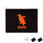 ペンギン 名入れフラットポーチ ポーチ 名入れ ギフト 実用性 収納 たくさん入る 小物入れ 文房具入れ 人鳥 Penguin