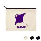 エイ 名入れフラットポーチ ポーチ 名入れ ギフト 実用性 収納 たくさん入る 小物入れ 文房具入れ ? ? ? エイヒレ