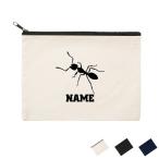 アリ 名入れフラットポーチ ポーチ 名入れ ギフト 実用性 収納  昆虫