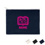 英会話講師2 名入れフラットポーチ ポーチ 名入れ ギフト 実用性 収納 たくさん入る 職業 英語 アメリカ 外国語